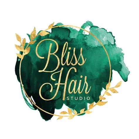 BlissHairStudio - Premium Hair Care Salon Logo
